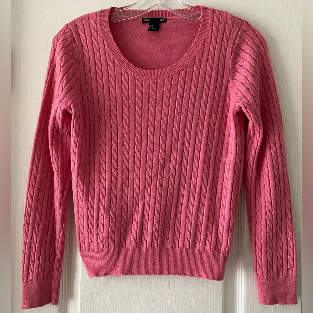 H&M Scoop Neck Sweater | Pink | Size: S
